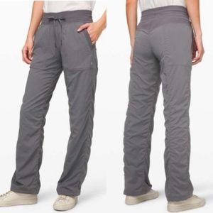 Lululemon Dance Studio Lined Pants Sz 2 Full Length High Rise Stretch Gray
